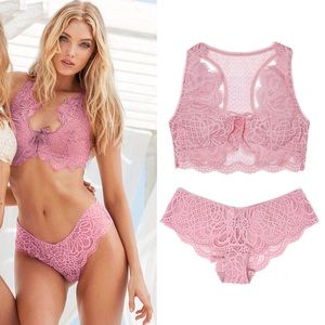 Victoria’s Secret Lace Bralette/Panty, XS + NWT